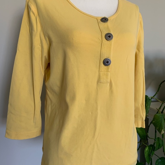 Vintage Tommy Hilfiger yellow shirt size XL EUC 🌼 B59 - Picture 3 of 9